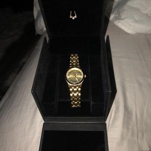 Bulova gold women’s watch - brand new never used!